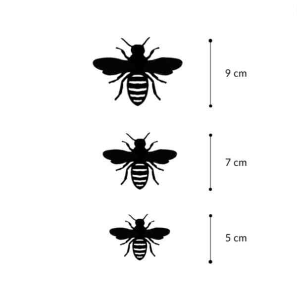 abeille-metal-rouille-dimensions