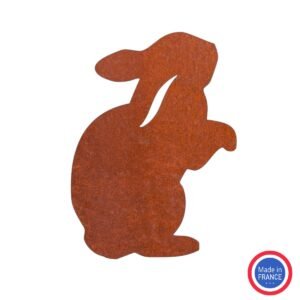 silhouette-lapin-debout-deco-metal-rouille