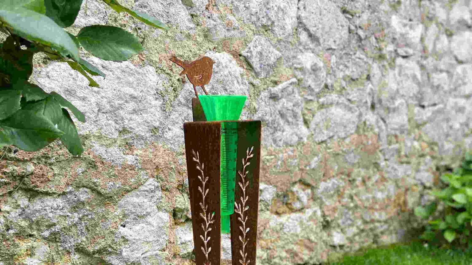 UlisemLot de 2 pluviomètres avec support, pluviomètre de jardin, grand